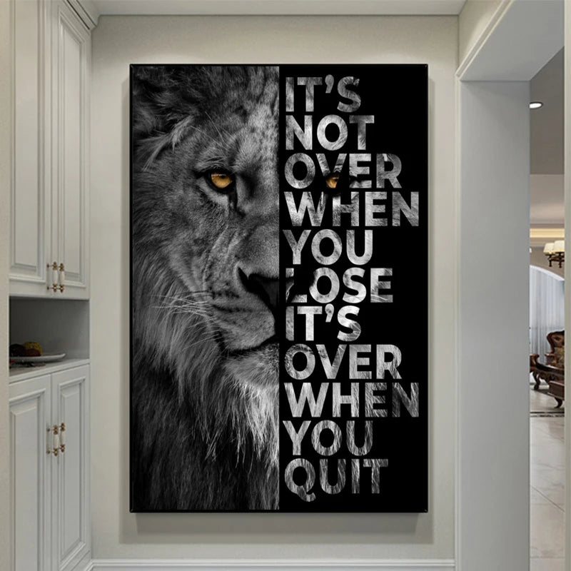 Poster Paintings Wall Decor the Office Decorative Paintings Lion Decoration Motivational Posters Canvas Prints for Home