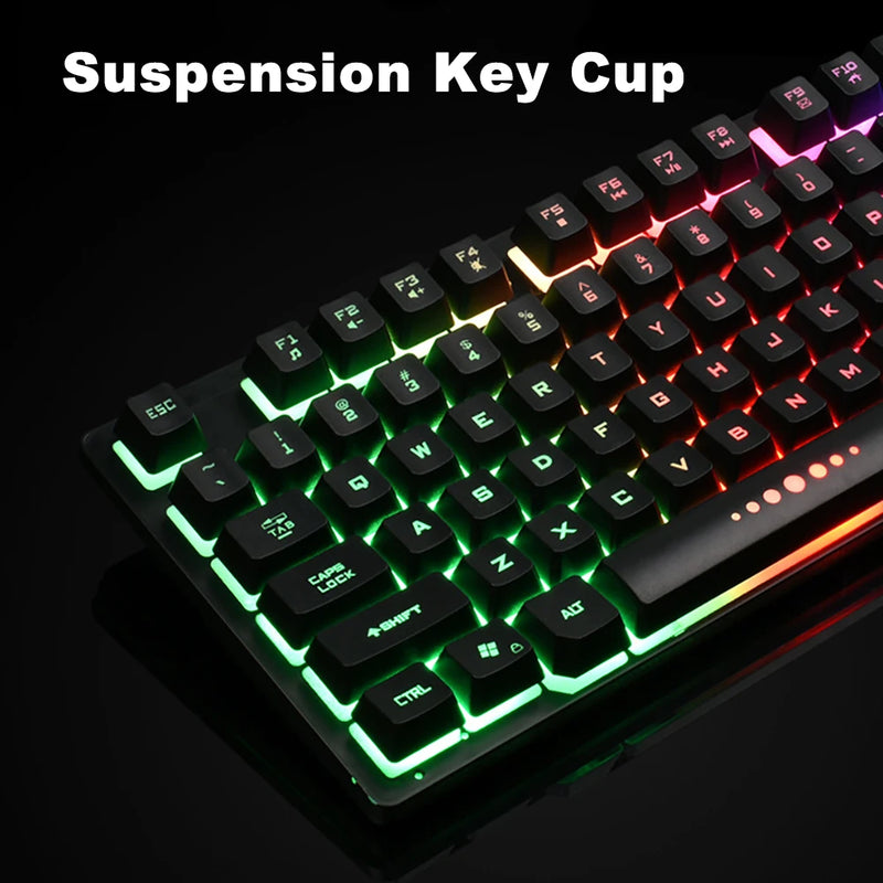 K87 Wired 87 Keys Mechanical Gamer Keyboard Gaming Keyboard Rgb Backlit For Desktop Pc Computer Gamer