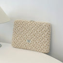 Floral Laptop Sleeve Quilted Laptop Carrying Case Protective Cute Computer Sleeve for 11-15 Inch Laptop Tablet