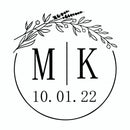 96 Pcs Personalized Round Circle Label Stickers Custom Name Date Thank You Stickers for Bridal Shower Party Favors