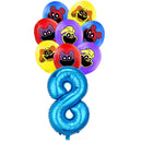 Smiling Critters Birthday Party Decoration Disposable Tableware Set Plate Balloons Banner Cake Topper Party Supplies Baby Shower