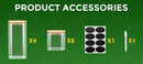 12Pcs Square Glass Food Storage Jar with Bamboo Lid 430ml/600ml Transparent Sealed Kitchen Can Container Stackable Tank Mold