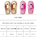 Cartoon Dog Lazy Mop Slippers Unisex Microfiber Cleaning Floor Dusting Slippers Detachable Mopping Shoes Household Tools