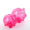 Clear Transparent Pig Plastic Piggy Money Bank Small Piggy Bank Money Boxes Storage Kids Toys Home Decor Money Saving Box