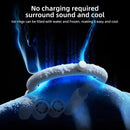 The Breeze Sentinel | High-Speed Turbine Bladeless Neck Fan (Rechargeable)