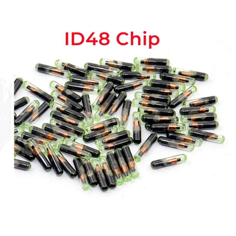 10pcs 50pcs 100pcs D48 ID 48 Glass Transponder Chip Transponder ID48 T6 Crypto Unlocked Chip For VW /Audi /Seat /Skoda /Porsche