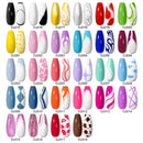 MEET ACROSS 5ml Liner Nail Gel Polish 28 Colors Black White French Pull Line Painting Varnish For UV Nails Art Design Manicure