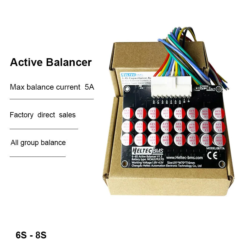 Heltec Wholesale Active Equalizer Balancer 5A 3S-21S 4S 6S 7S 8S 14S 16S 17S  20S 21S Lifepo4/Lipo/LTO Battery Energy Capacitor