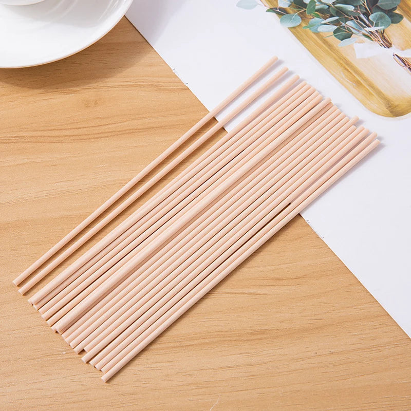 25pcs 3mm Reed Diffuser Replacement Stick DIY Handmade Home Decor Extra Thick Rattan Reed Oil Diffuser Refill Sticks