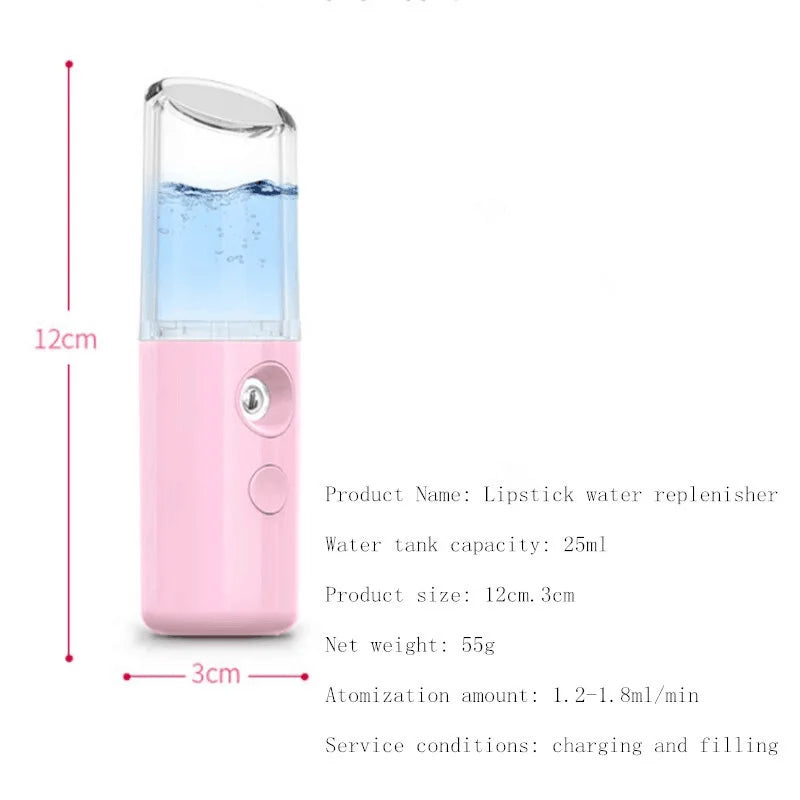 USB Face Steamer Mist Sprayer Spayer Nano Mister Spray Humidifiers Rechargeable Spa Facial Steamer Beauty Health Skin Care Tools