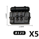 MOC Medieval Accessories Building Blocks Military Soldiers Shoulders Armor Blaster Helmets Weapons War Bricks Children Toys B038