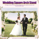 6M X 3M Wedding Backdrop Stage Stand 10x20ft Heavy Duty Square Metal Arch Frame Backdrop Stand Kit