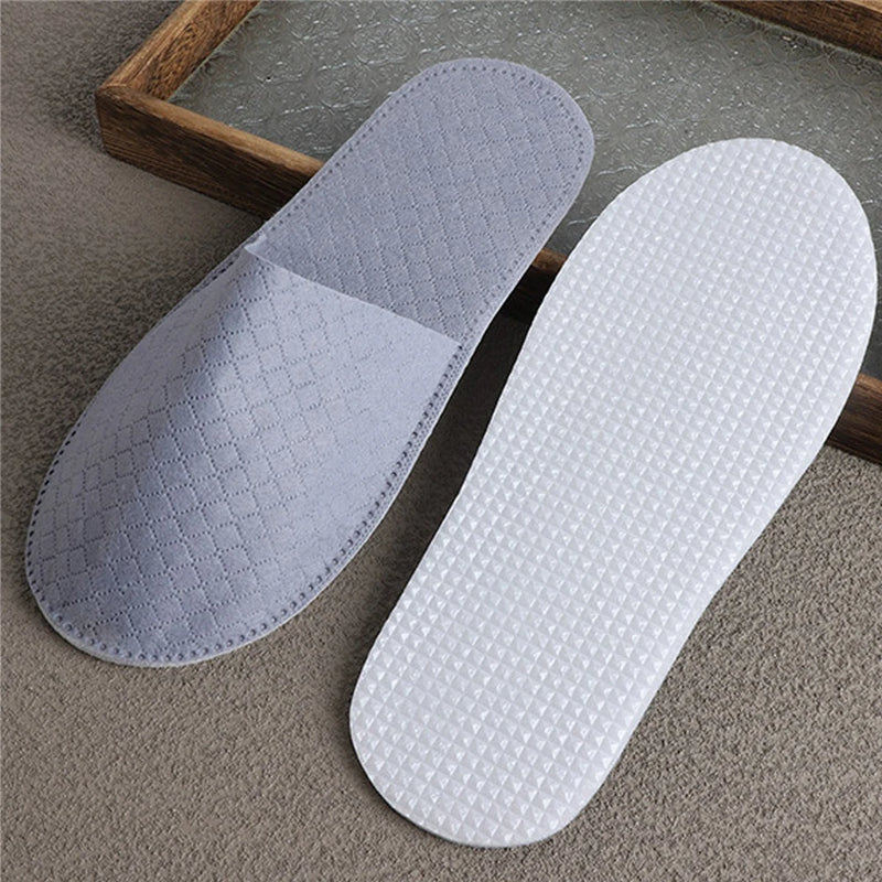 10 Pairs Lot Hotel Slippers Men Womens Top Quality Velvet Travel Disposable Cotton Home Hospitality Shoes Cheap SPA Guest Slides