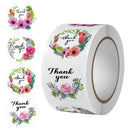 500pcs Labels Roll Flower Thank You Stickers Scrapbooking For Gift Decoration Stationery Sticker Seal Label Handmade Sticker