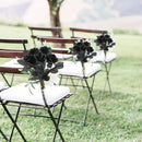 48cm Rose Black Silk Bouquet Peony Artificial Flower for Mother's Day Bud Bride Wedding Decor Home Decoration Artificial Flower