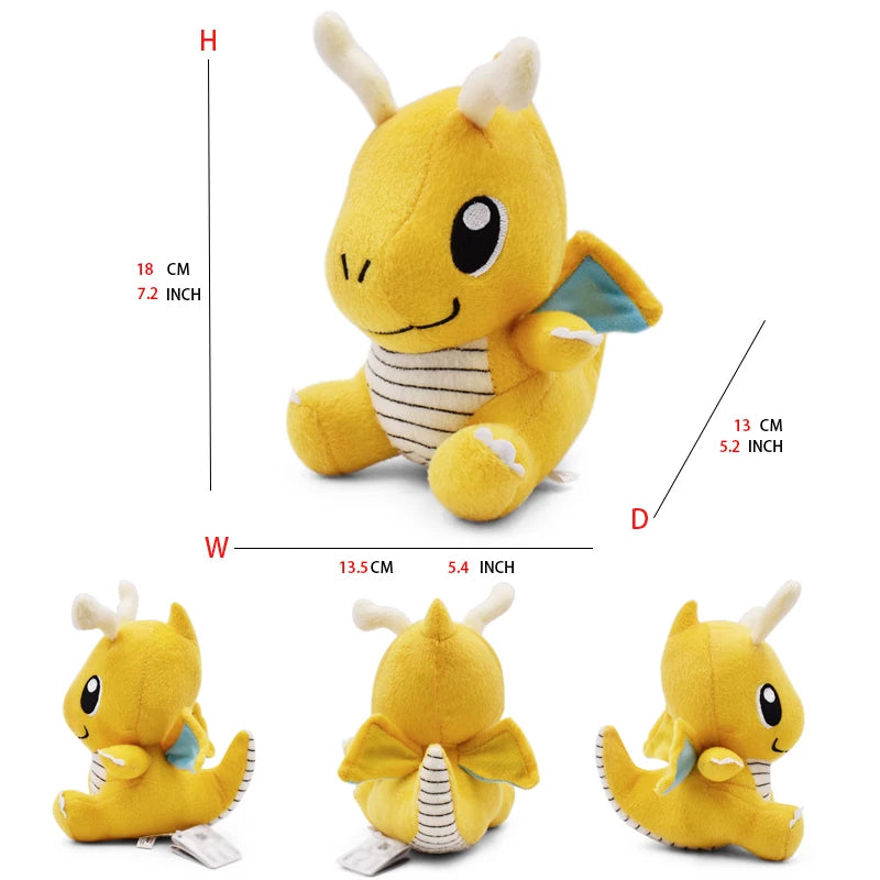 TAKARA TOMY Pokemon Plush Collection Dragonite Snorlax Lapras Gengar Umbreon Plush Toys Soft Stuffed Toy Christmas Gift