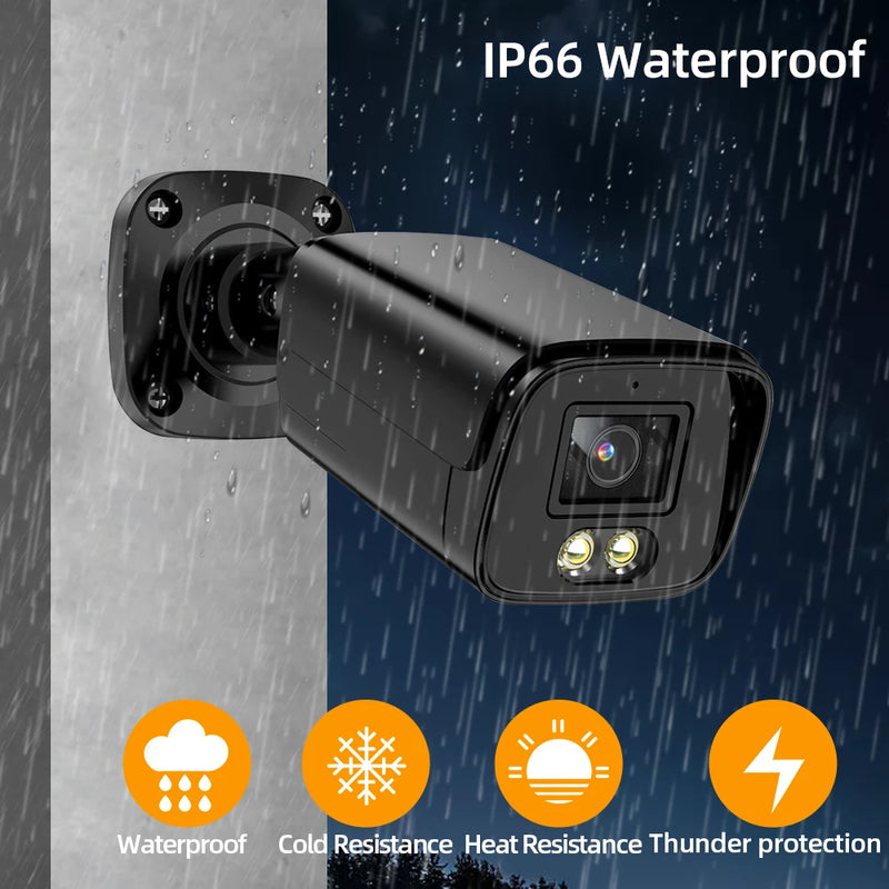 8MP Wired CCTV Analog Security Camera Full Color Night Vision Outside Street Waterproof AHD Bullet Video Surveillance Camera BNC