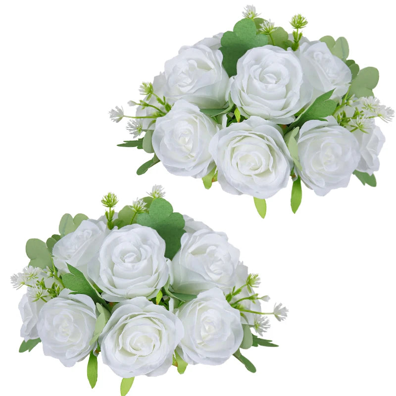 Wedding Flowers Rose Balls 2/6pcs Centerpieces Arrangement Flowers Ball for Wedding Birthday Party Valentine's Day Home Decor