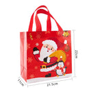 StoBag 4pcs/1Lot New Christmas Non-woven Fabric Tote Bags Candy Gift Packaging Santa Claus Kids Holiday Happy Year Party Favors