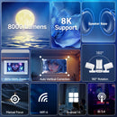 Magcubic HY300 Pro+ 8K Android 14 Portable Projector 8000 Lumens WiFi 6 BT5.4 Outdoor Theater 5W HiFi Speaker 720P HD Supported