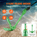 SucceBuy Kayak Anchor Kit 3.5 lb Paddle Board Anchor Kit with 26.2 ft Rope and Buoy Folding Small Boat Anchor with Storage Bag