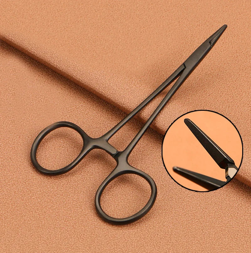 Porcelain Black Handle Insert Needle Holder For Double Eyelid Thread Embedding Surgery Tool Cosmetic Plastic Instrument Fine Ne