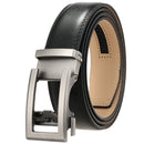 Cow Leather Men Belt 2024 New Automatic Genuine Leather Belts For Men Casual Brand Men's Belt Cowskin Strap Blue Brown B337