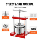 VEVOR 2L 3L 6L Manual Fruit Press Stainless Steel Household Manual Squeezer Cider Vegetables Juice Extractor for Home Kitchen