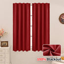 1pc Modern Solid Colour 100% Blackout Curtain, Velcro Curtains for Living Room, Bedroom, Kitchen, Home Decor, Window Curtains