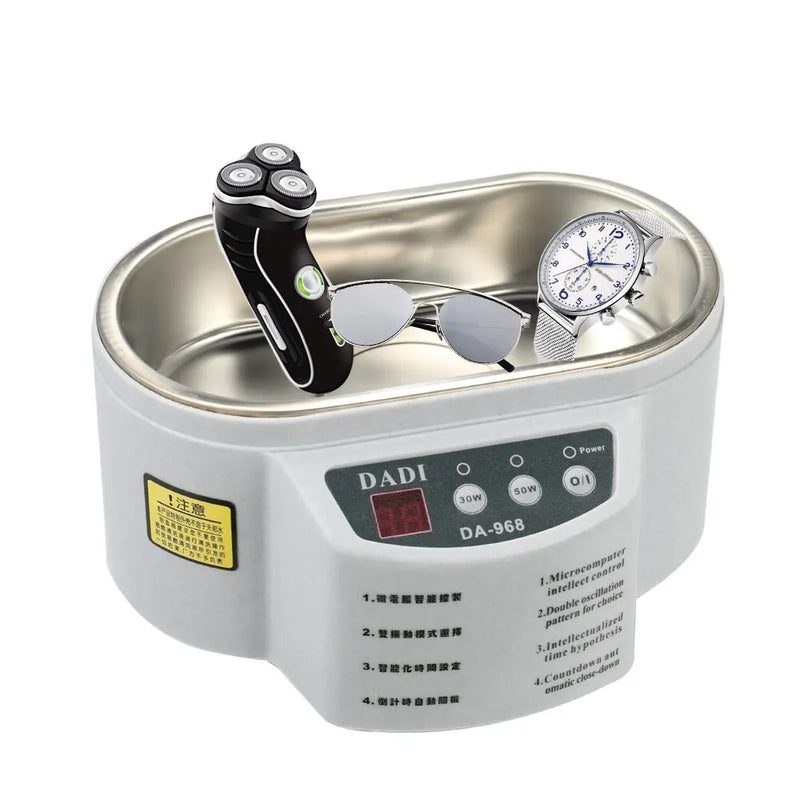 30/50W Digital Ultrasonic Cleaner 500ml Washing Jewelry Necklace Ring Glasses Watch Brush Ultrasound Washer Cleaner Tool Machine