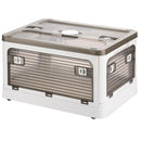 Storage box Folding Organizer With removable roller skates Transparent Storage Container Student Book Box Organizer Camping