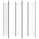 White 5-Panel Divider 250x200 cm Fabric Home decoration products, partition screens, privacy screens