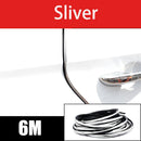 6M Car Door Chrome Moulding Trim Strip Edge Scratch Guard Protector Cover Strip Roll Chrome Styling Moulding Trim Strip