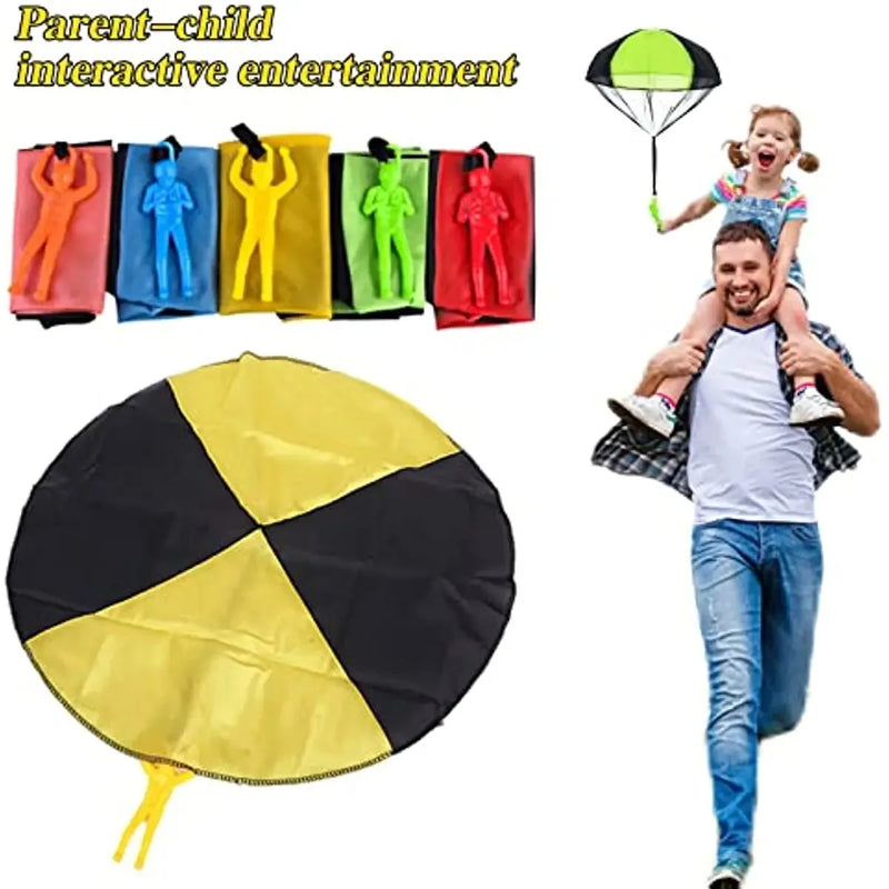 Parachute Toys for Kids Tangle Free Outdoor Flying Parachute Men Outside Toys Easter Basket Stuffers Idea Unique Boy Girl Gift