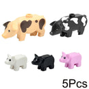 City Animal Building Blocks Duck Swan Pig Cat Figures Bird Dog Zoo Farm Accessories Small Particles Bricks Set Kid Toys Gifts