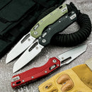 MSI-1 High Hardness Pocket Knife with 440c Blade Nylon Fiber Handle High Hardness Sharp Outdoor Camping Foldable Portable Knife