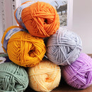 2Pcs Milk Cotton Knitting Yarn Soft Warm Yarn for Hand Knitting Worsted Crochet Threads Wool Line for Handmade