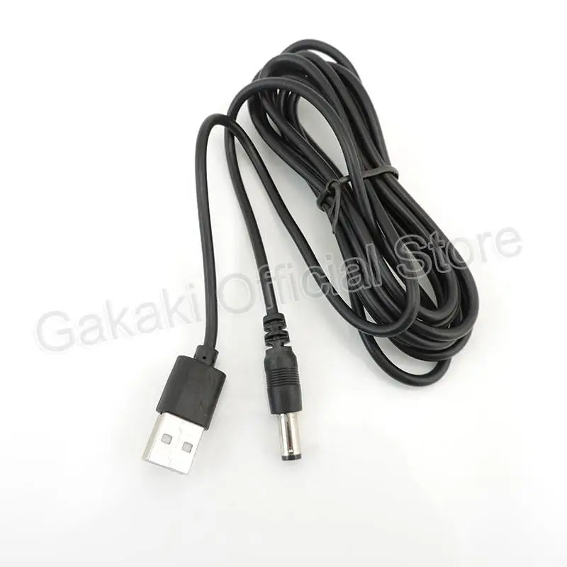 USB 2.0 Male A to DC 5.5mm x 2.5mm Plug Jack DC Power Cord Socket Connector 5V Cable Line 5.5mm*2.1mm