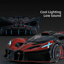 1:24 Bugatti Bolide Alloy Sport Car Model Diecast Sound And Light Pull Back  Toy Collecting Hobbies Children's Birthday Toy Gift