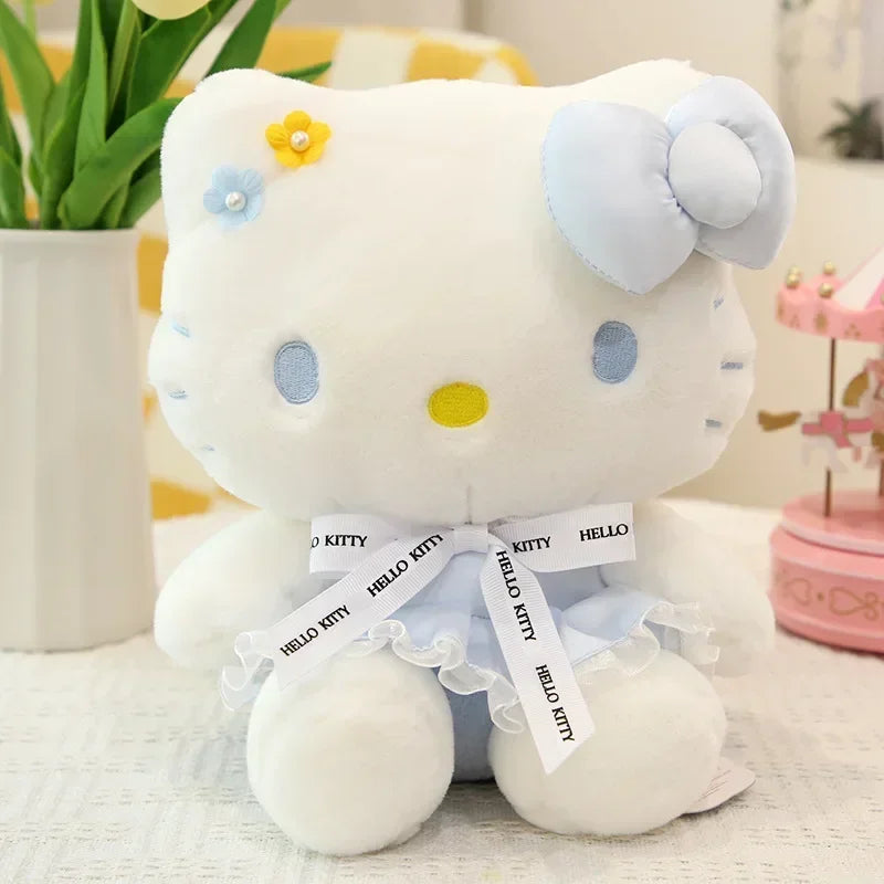 Sanrio Hello Kitty Kuromi Melody Cinnamoroll Stuffed Toys Kawaii Baby Gifts Christmas Stuffed Toys Children Dolls for Kids