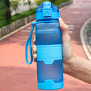 500ML Sports Water Bottle BPA Free Anti-fall Leak-proof Large Capacity Fitness Gym Bottle Tritan Plastic Portable Bottle Water
