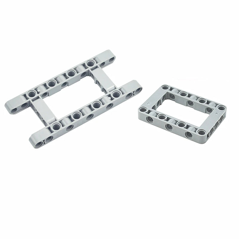 4Pcs MOC Technical Accessory Thick Building Blocks Liftarm Modified Frame Hole Arm 5x11 5x7 Open Center Beam 64178 64179 Bricks