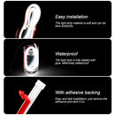 12V 2Pcs LED DRL Car Daytime Running Light Flexible With Start Sequential Scan Turn Signal Light Universal Headlight Lamp Strips
