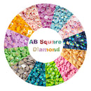 Neuheiten Einfarbige AB-Quadrat-Diamantperlen für DIY-Diamantmalereien Harz AB-Steine 2,5 mm AB-Steine 1000/2000 Stück