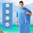 Quick-drying Changing Robe Quick Dry Bathrobe Hooded Absorbent Bath Towel Swimming & Fitness Super Absorbent Bathrobe
