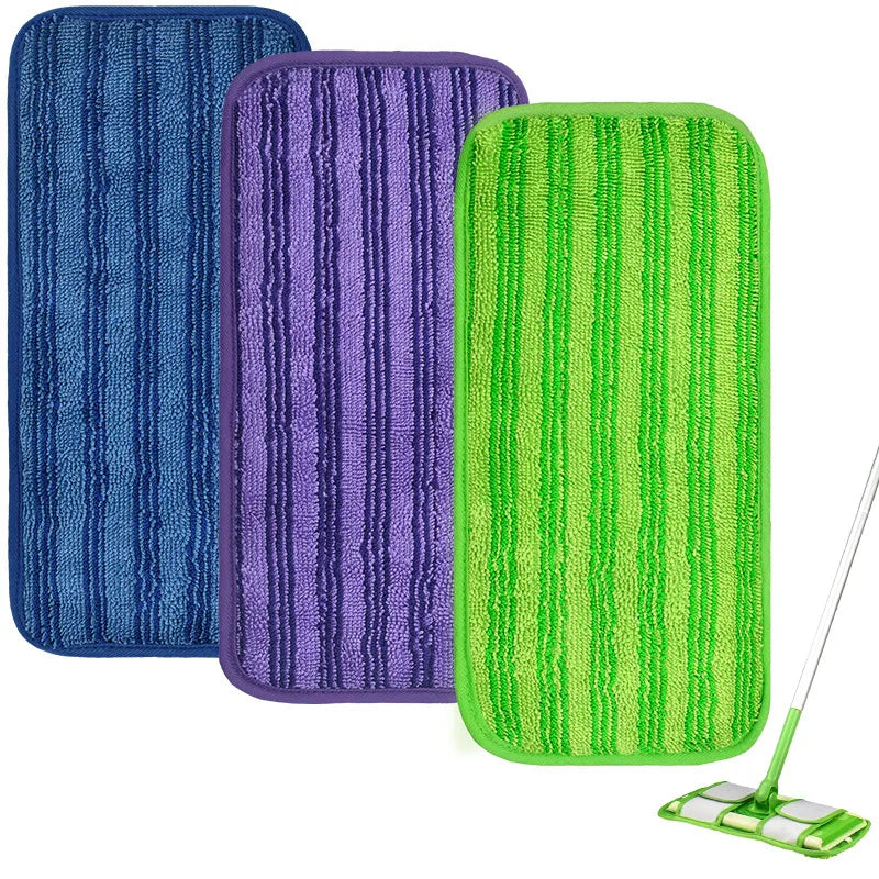 Reusable Microfiber Mop Pads for Swiffer Wet Jet, Wet and Dry Pad, Household Dust Cloth, Reusable Cleaning Dust Pads Cloth