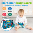 Kids Montessori Busy Board, Early Educational Toy, Perfect Travel & Gift for Toddlers