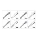 8pc Tie Clip Set Metal Silvery Color Necktie Clip For Men Wedding Gentleman Ties Bar Crystal Pin For Men's Accessories Jewelry