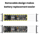 PD65W Super Fast Charging Power Bank Case Solder-Free 8-Cell 18650 Battery Box  Transparent Storage Case with USB +Type-C Ports