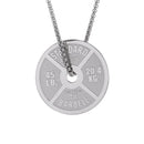 Titanium Steel Dumbbell Pendant Gym Fitness Equipment Barbell Necklace Domineering Muscular Men Fitness Leisure Sports Jewelry